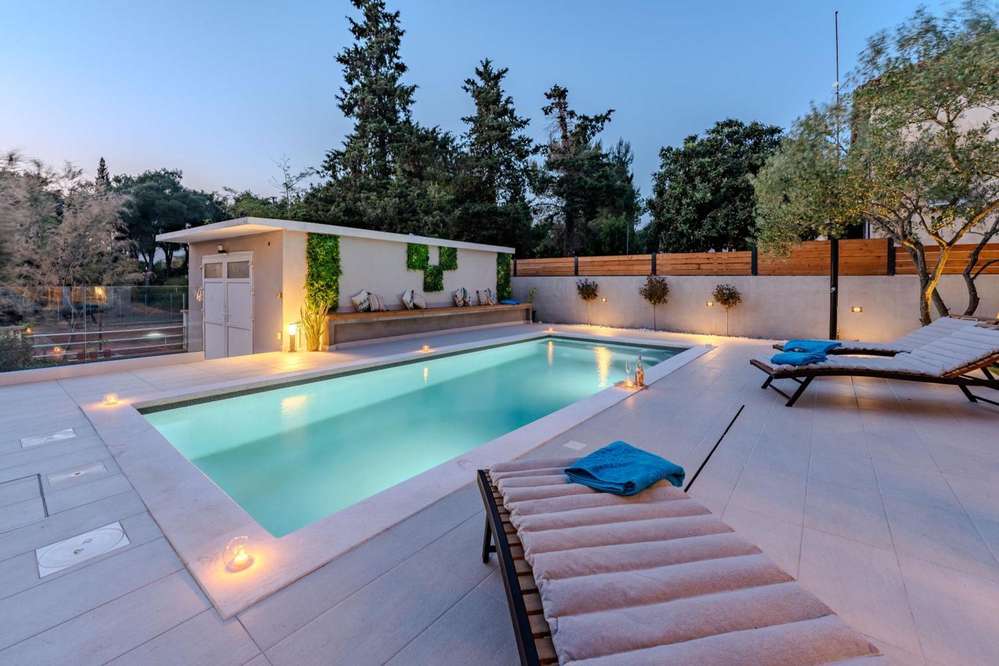 Villa B&D Zadar For The Complete Pleasure Of Vacation !Heated! Private Pool! Green Oasis In The Center Of Zadar, 100M From The Sea Extérieur photo
